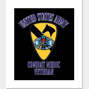 1st Cavalry Division, Combat Medic- Veteran Posters and Art